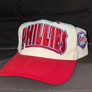 Vintage Phillies Official Baseball Hat Rare Logo NWOT MLB Officially Licenced